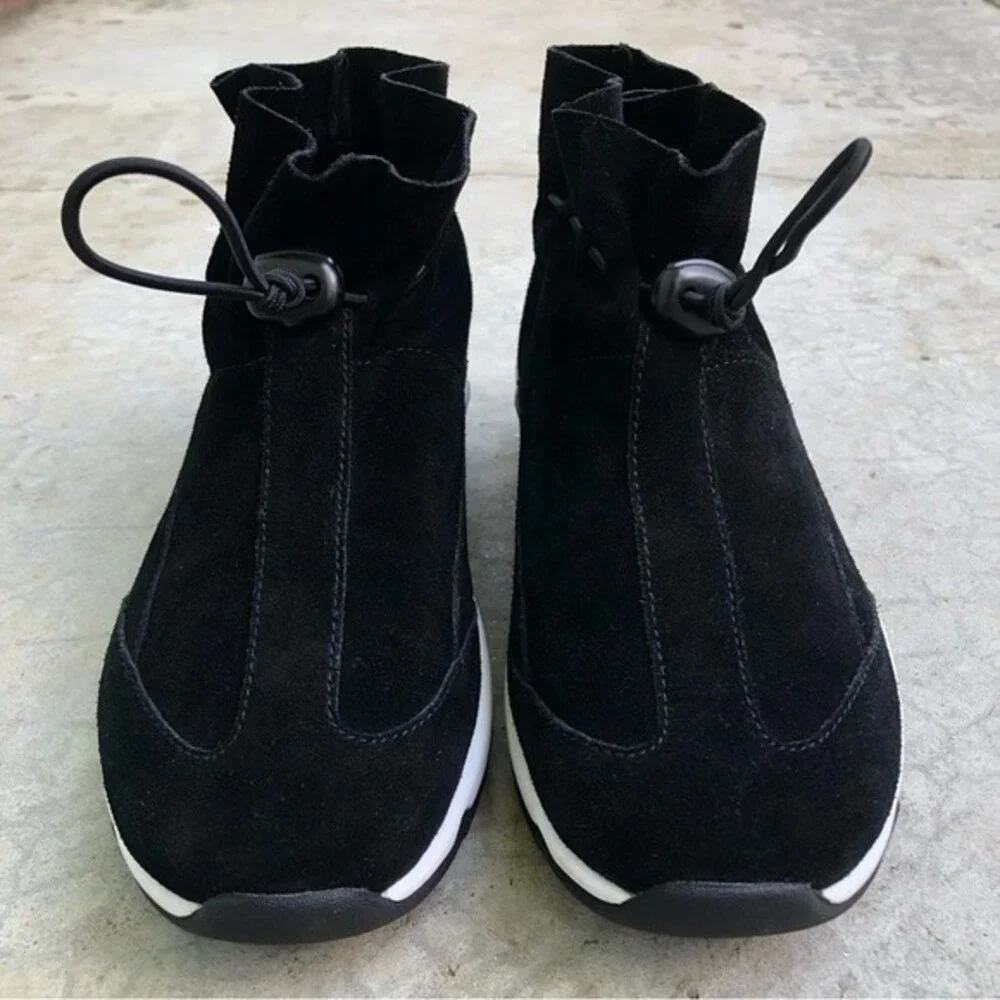 Opening Ceremony Ikke Black Suede Sneakers Athletic Shoes Booties Euro 36